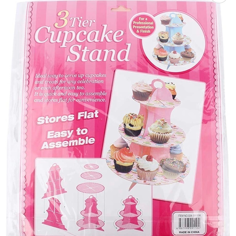 My Party Time 3 tiered cupcake stand